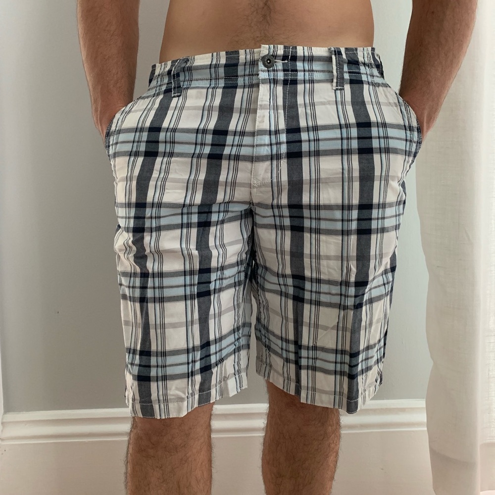 Express plaid shorts
